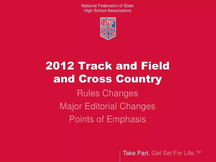 2012 track and field and cross country