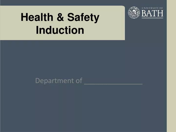 health safety induction