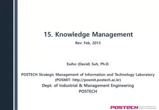 15. Knowledge Management