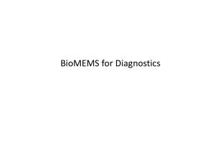 biomems for diagnostics
