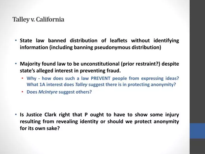 talley v california