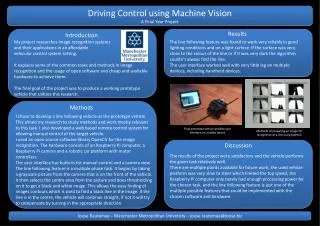 Driving Control using Machine Vision A Final Year Project