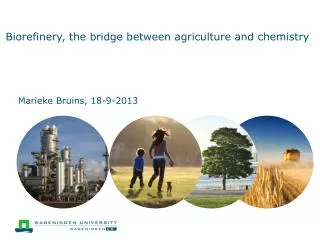 Biorefinery , the bridge between agriculture and chemistry