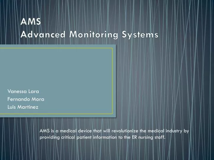 ams advanced monitoring systems