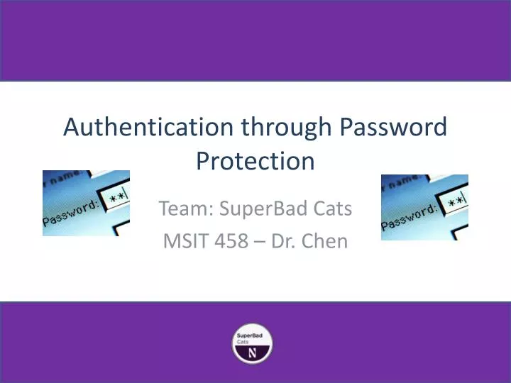 authentication through password protection