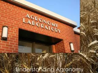 Understanding Agronomy