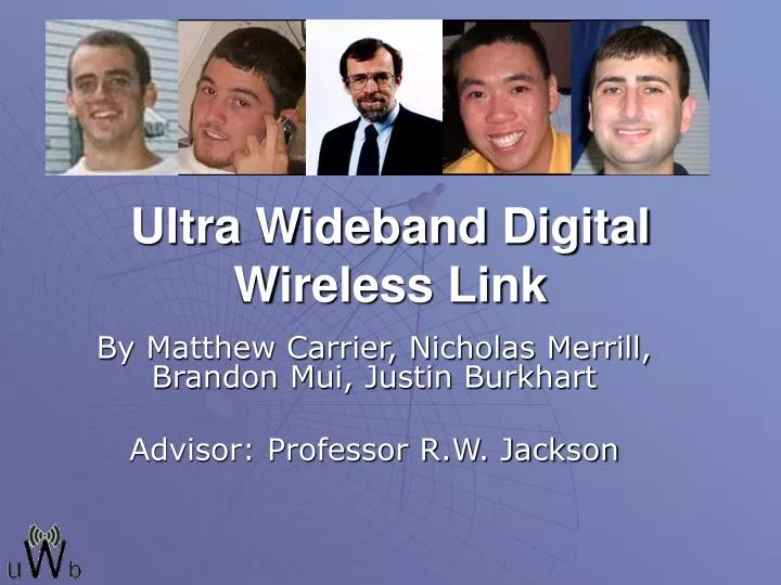 ultra wideband digital wireless link