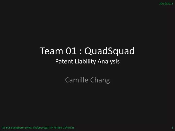team 01 quadsquad patent liability analysis