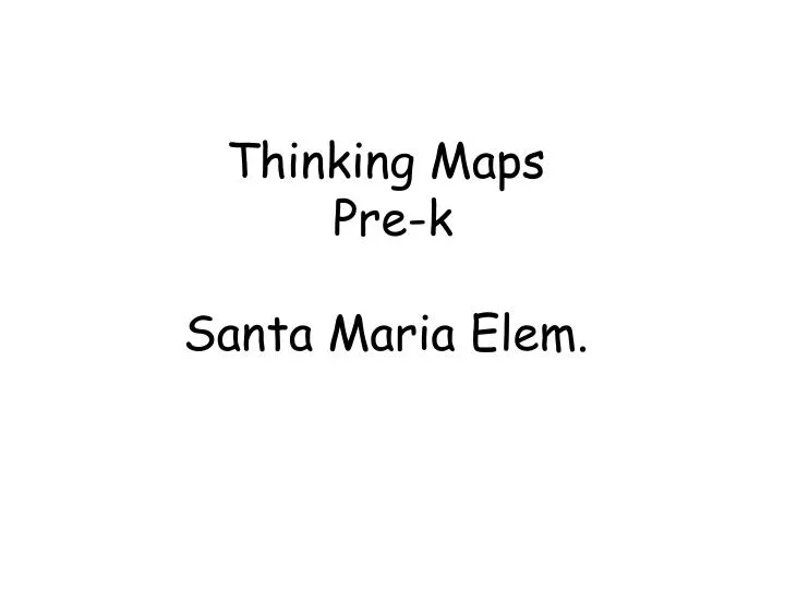 thinking maps pre k santa maria elem