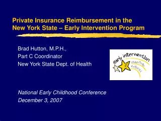 Private Insurance Reimbursement in the New York State – Early Intervention Program