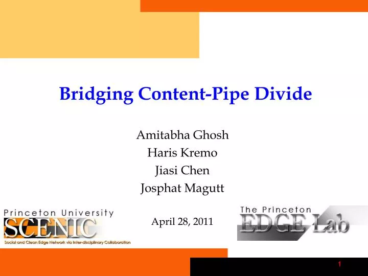bridging content pipe divide