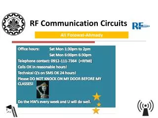 RF Communication Circuits