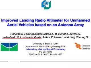 Improved Landing Radio Altimeter for Unmanned Aerial Vehicles based on an Antenna Array