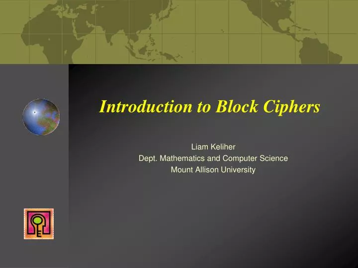 introduction to block ciphers