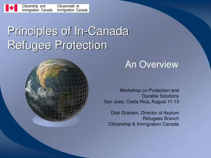 principles of in canada refugee protection