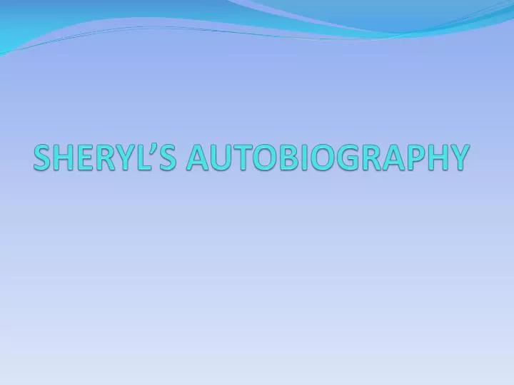 sheryl s autobiography