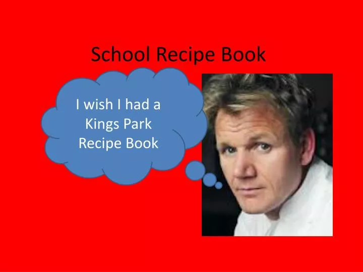 school recipe book