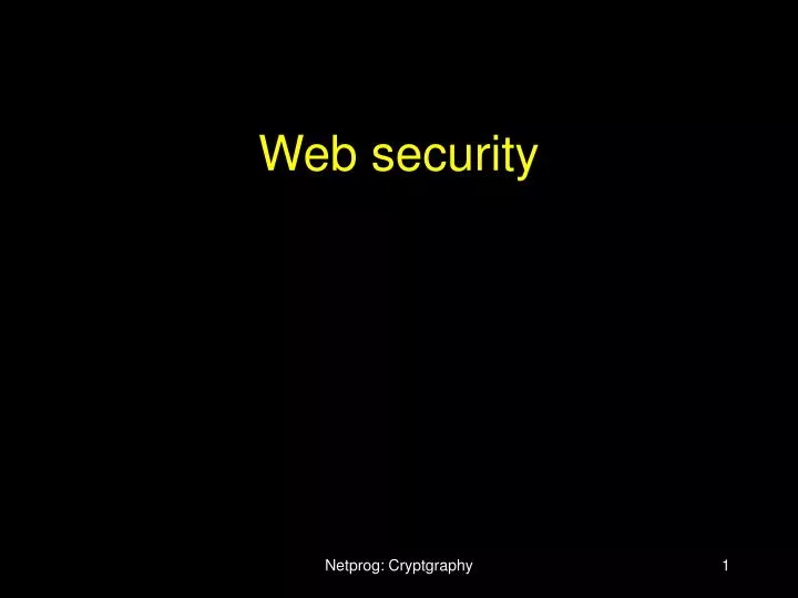 web security