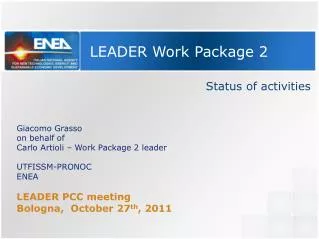 LEADER Work Package 2