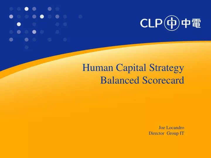 human capital strategy balanced scorecard