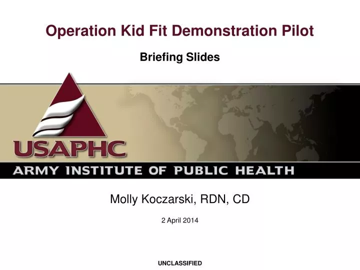 operation kid fit demonstration pilot