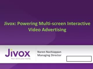 Jivox : Powering Multi-screen Interactive Video Advertising