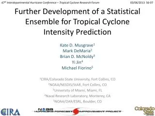 Further Development of a Statistical Ensemble for Tropical Cyclone Intensity Prediction