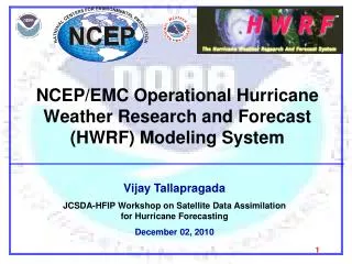 NCEP/EMC Operational Hurricane Weather Research and Forecast (HWRF) Modeling System