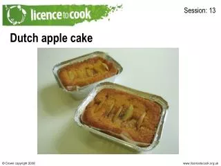 Dutch apple cake