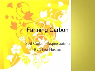 Farming Carbon