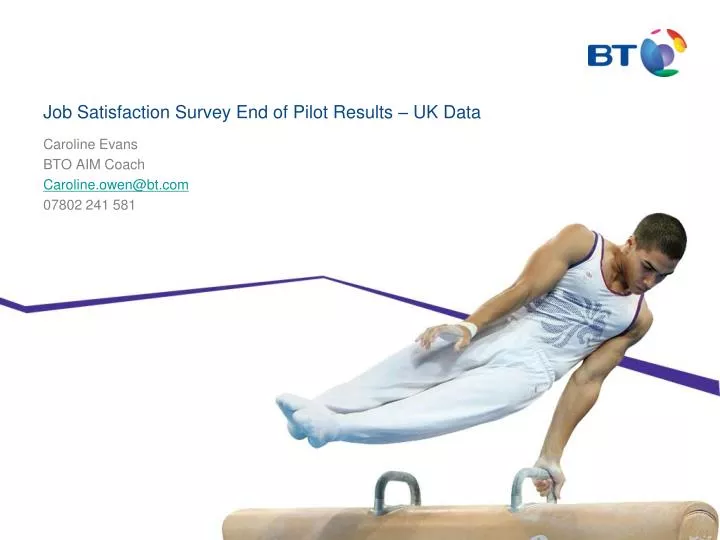 job satisfaction survey end of pilot results uk data