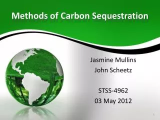 Methods of Carbon Sequestration
