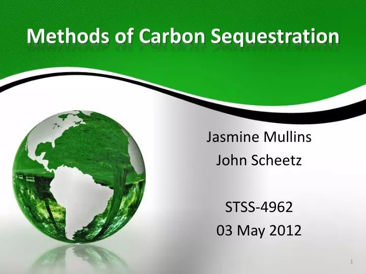 methods of carbon sequestration