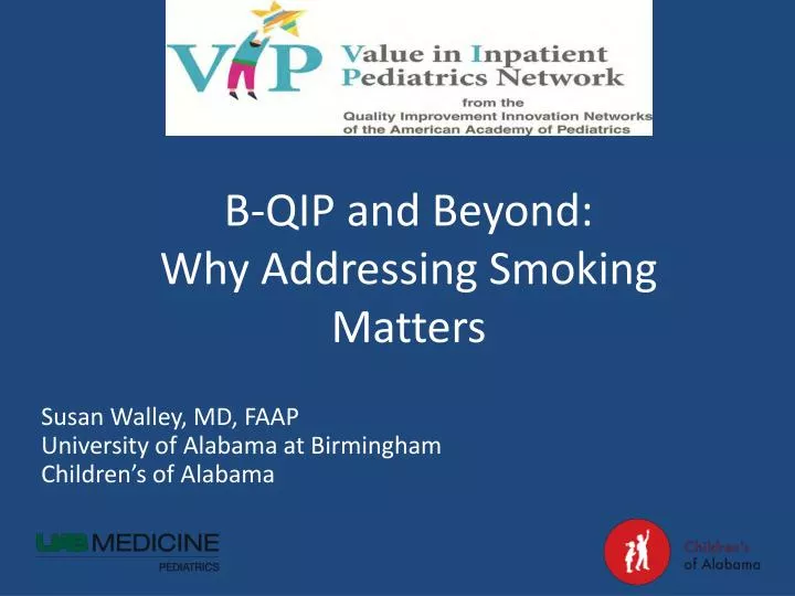 b qip and beyond why addressing smoking matters