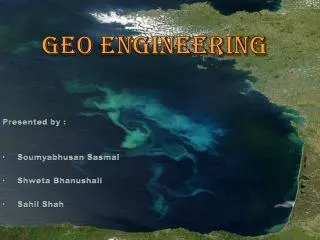 Geo engineering