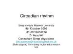 Circadian rhythm - slide 1