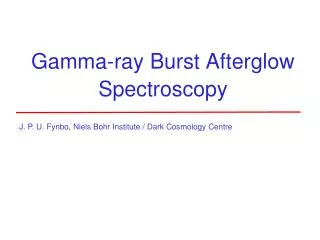 Gamma-ray Burst Afterglow Spectroscopy
