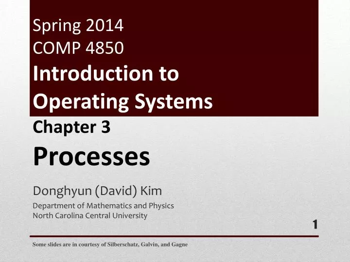 spring 2014 comp 4850 introduction to operating systems