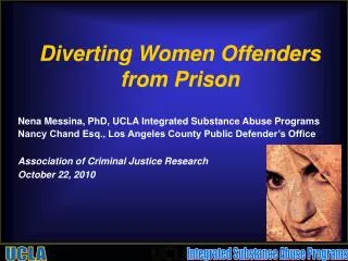 Diverting Women Offenders from Prison