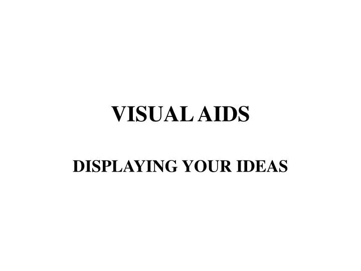 visual aids