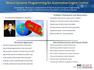 Neural Dynamic Programming for Automotive Engine Control