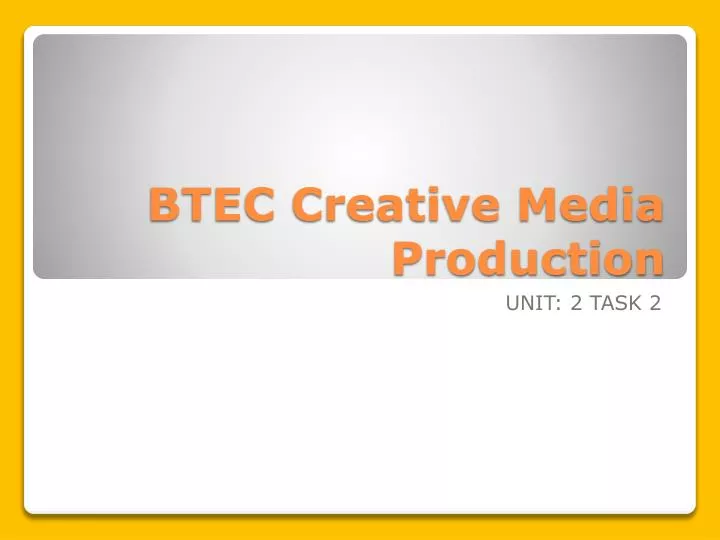 btec creative media production