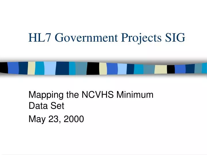 hl7 government projects sig
