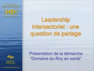 leadership intersectoriel une question de partage