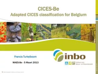 CICES-Be Adapted CICES classification for Belgium
