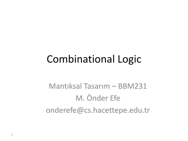 combinational logic