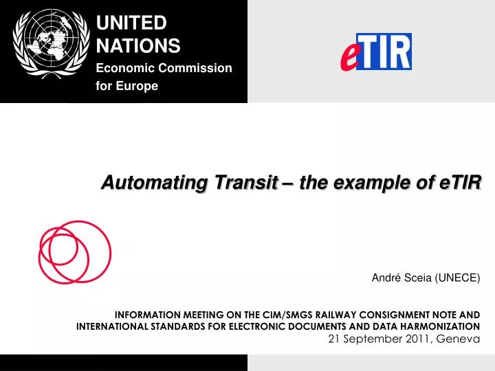 automating transit the example of etir