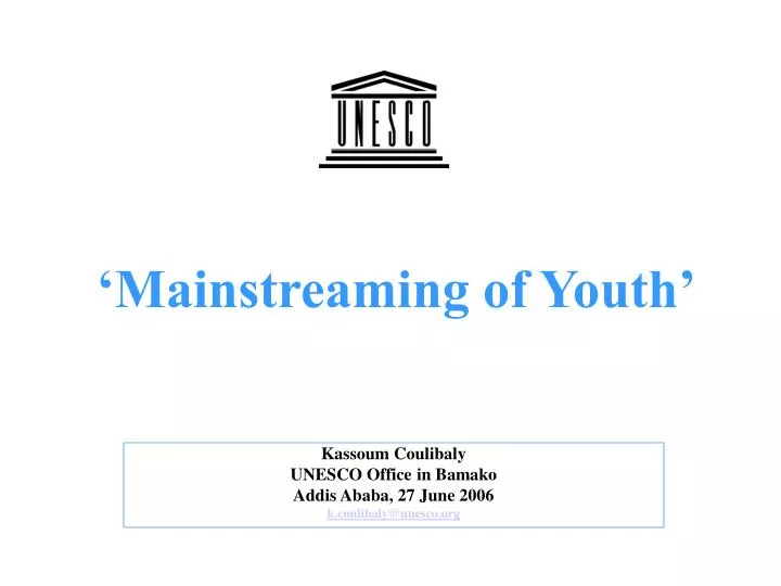 mainstreaming of youth