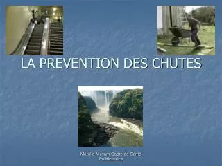 la prevention des chutes