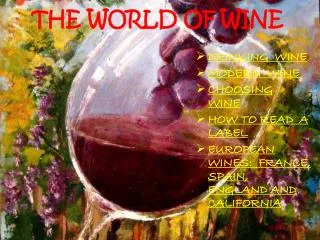 THE WORLD OF WINE